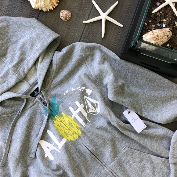 🌴🔆VOLCOM- PINEAPPLE PARTY ZIP UP HOODIE🔆🌴 - Picture 4 of 7